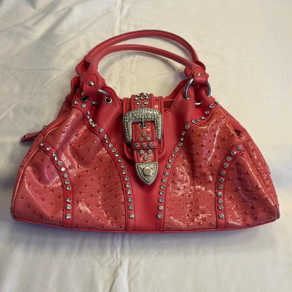 Handbags - Hot Pink Rhinestone Cowgirl Handbag